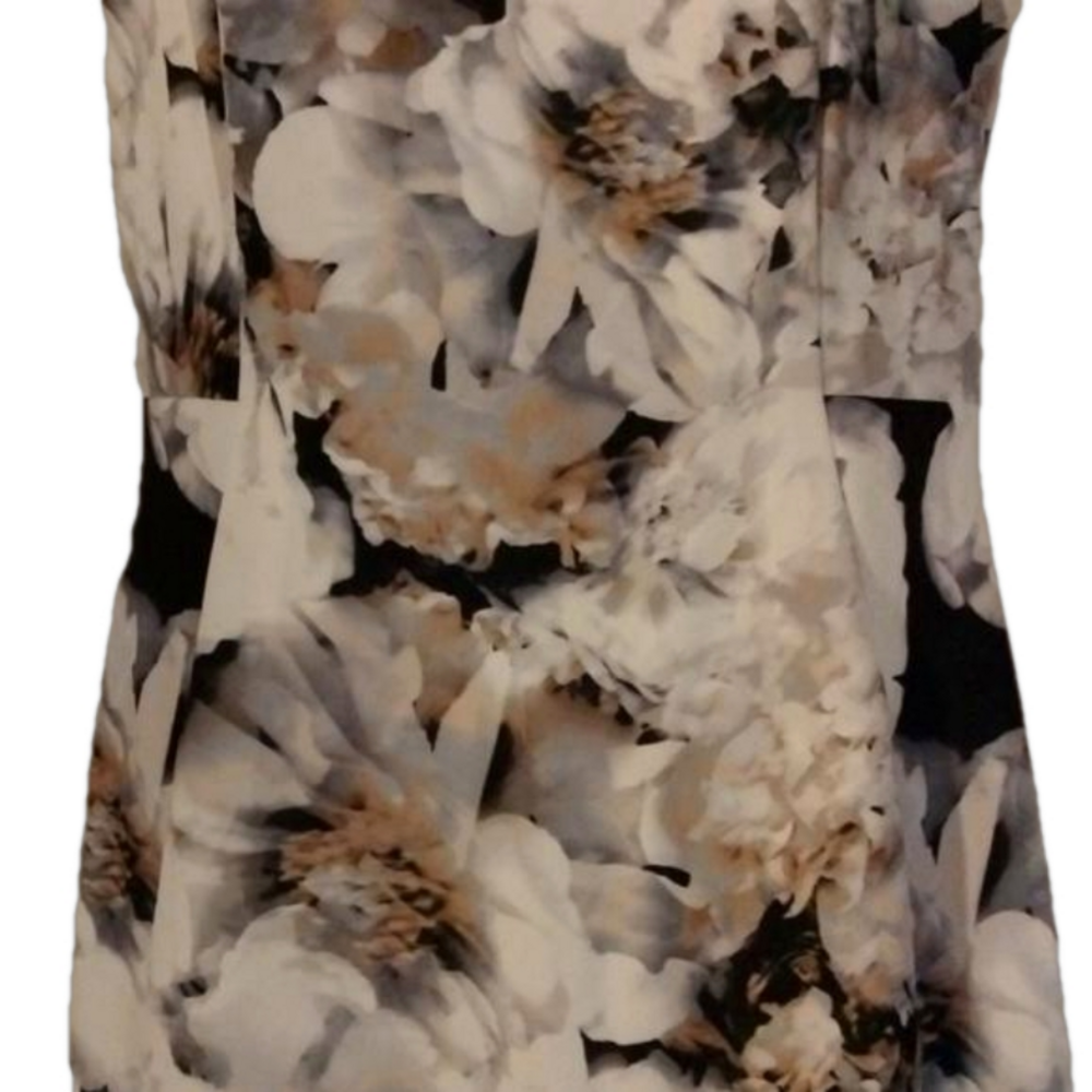 NWT Calvin Klein floral dress. Beautiful style and neutral colors for Fall. - Picture 4 of 15